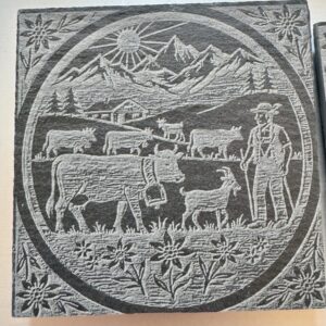 Schiefer Untersetzer Tradition